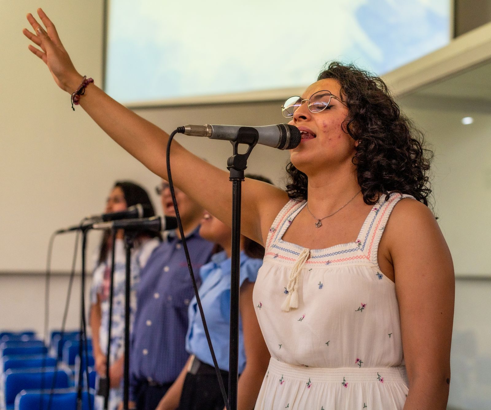 Worship singer at Life Tabernacle